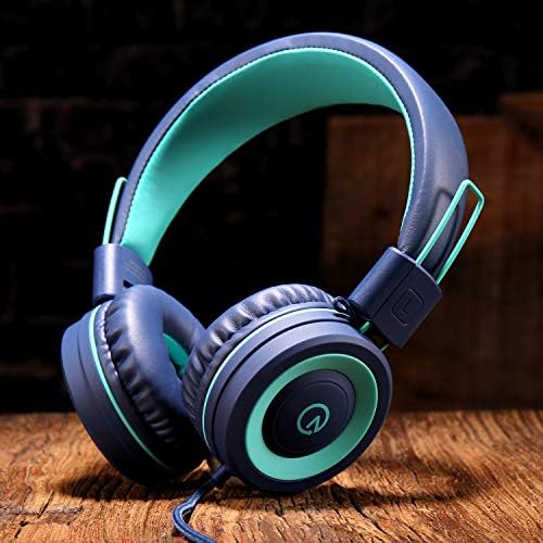 Noot Products K11 Kids Headphones – Ergonomic Foldable Wired On-Ear Audio Solution with 5 ft Tangle-Free Cord and 3.5 mm Jack for i Pads, Kindle, Fire Tablets, and Laptops – Ultimate Comfort and Stylish Design for School, Travel, and Gaming – Safe Listening Experience for Young Audiophiles