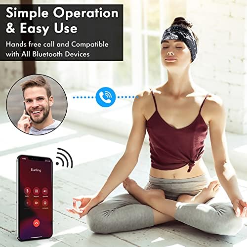 Discover the Ultimate Comfort with LC-dolida’s Bluetooth Sleep Headband – The Perfect Fusion of Relaxation and Functionality for Insomnia Relief and Active Lifestyles – USB-C Rechargeable, Soft Fabric, Ideal for Meditation, Yoga, Travel, and Workouts – Experience Seamless Connectivity with Bluetooth 5.4 and Enjoy High-Quality Sound while Blocking Out Distractions – Lightweight and Breathable Design for All-Night Wear – Elevate Your Sleep and Focus on Wellness with Our Dual-Function Sleep Mask and Headphones – A Thoughtful Gift for Yourself or Loved Ones Seeking Serenity and Comfort in Every Moment.