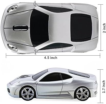 Rev Up Your Productivity with the CHUYI Sports Car Shaped Wireless Mouse – 1600 DPI, Cordless Optical Design for Effortless Use at Home, School, or Office, Perfect Gift for Tech Enthusiasts (Vibrant Blue)