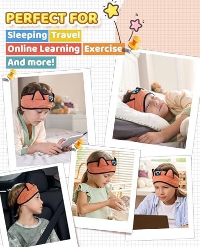 Ultimate Kids Bluetooth Headphones for Safe and Stylish Listening – Versatile Wired Playback Option with Volume Limiting Technology – Durable and Lightweight Design for Travel, School, and Home Use – Adjustable Headband for Customized Comfort – Compatible with Kindle, Tablets, and Cell Phones – Perfect for Boys and Girls