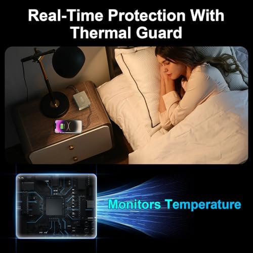 285 W Ga N Fast Charging Hub – 6-Port USB-C Power Station with Dual 100 W PD for Lightning-Fast Device Charging – Compact & Travel-Friendly Design with 100 W Cable Included – Perfect for i Phone 16, Mac Book, Samsung Galaxy & More