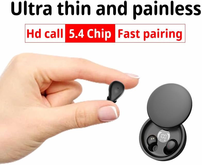 Beige Ergonomic Mini Bluetooth Earbuds – Premium Sound Quality, Hassle-Free Auto Pairing, and IPX5 Waterproof for Active Lifestyles with Ultimate Comfort and Portability
