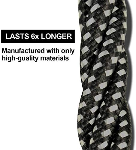 Premium 5-Pack i Phone Charger Set: MFi Certified Nylon Braided Fast Charging Cables (3 FT, 6 FT, 10 FT) for i Phone 14/13/12/11/X/Max/8/7/6/5/SE/i Pad – Unmatched Durability & Versatile Lengths for Every Lifestyle