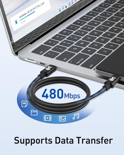 High-Performance 240 W USB C Cable – 9.8 ft Fast Charging & Data Transfer Cord for Mac Book, i Pad Pro, XPS, Surface Pro – Durable, Flexible Design Ideal for Home & Office Use – Essential Accessory for Tech Professionals and Enthusiasts