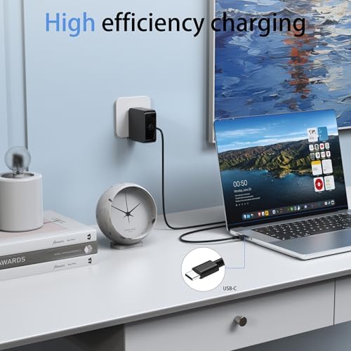 Universal 65 W/45 W USB-C Fast Charging Wall Adapter – Versatile Power Solution for HP, Dell, Lenovo, Asus & More – Compact Design for Travel and Office Use – Optimal Charging Efficiency for Laptops & Devices with Safety Features