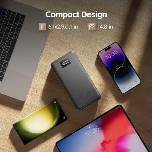 imuto 65 W High-Capacity Portable Charger – 27,000 m Ah Multi-Port Power Bank with USB-C Fast Charging for Laptops, Smartphones & Tablets – Ideal for i Phone 15/14, Mac Book, Samsung S21, Steam Deck & Type-C Devices – Enhanced PPS Technology for Optimal Performance on the Go