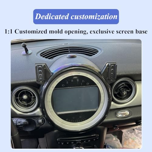 Car Phone Holder for BMW MINI Cooper Auto Accessories [Only for 2007-2013 MINI Cooper] [Auto Lock Hands Free Cell Phone Mount Car fits for iPhone & All Smartphones] – Enhanced Compatibility and Speed
