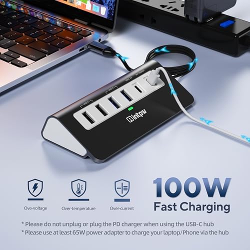 Transform Your Digital Workspace with a Multifunctional 9-in-1 USB-C Docking Station – 4 K HDMI for Crystal-Clear Displays, 100 W PD Fast Charging, and High-Speed Data Transfer (5 Gbps) – Includes 3 Type-A/C Ports, 2 Type-A 2.0 Ports, and SD/TF Card Reader – Premium Aluminum Hub Ideal for Mac Book, i Pad, and i Phone Users – Compact, Stylish, and Perfect for Travel Connectivity!