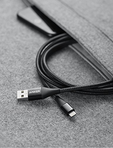 Anker 551 USB-A to Lightning Cable (3 ft) – Ultra-Fast Charging i Phone Charger, MFi Certified for i Phone 13/12/11/X/8 Series, Durable Nylon Build for Home and Car Use, Superior Compatibility and Reliability