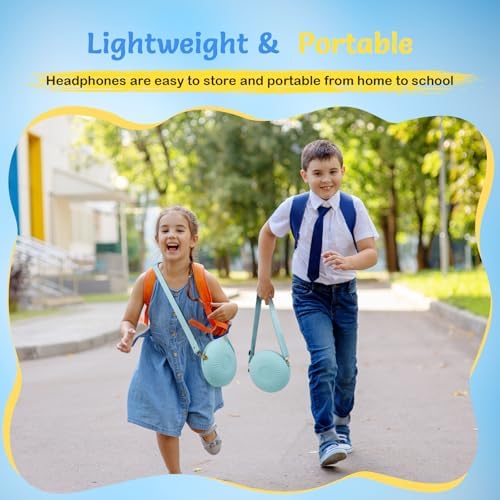 Comfortable Pink Headphones for Kids with Microphone – Safe Listening Technology at 85/94 d B, Foldable & Portable for School and Travel, Includes Stylish Carrying Case – Ideal for Young Girls Who Love Music and Learning