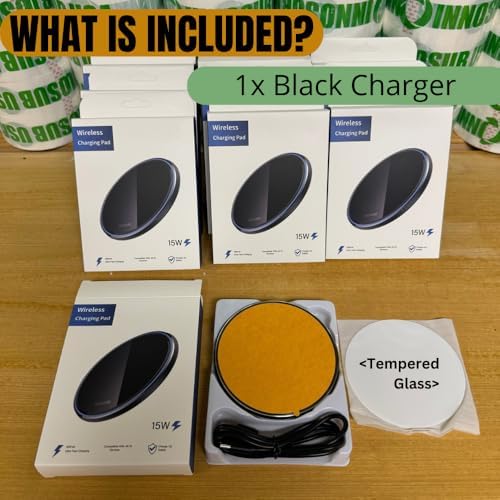 INNOSUB USA 5-Pack Sublimation Wireless Charger Set – 10 W Fast Qi Charging Pad for i Phone & Samsung Devices – Sleek Silver Design for Home & Office – Ideal Personalized Gift for Tech Enthusiasts