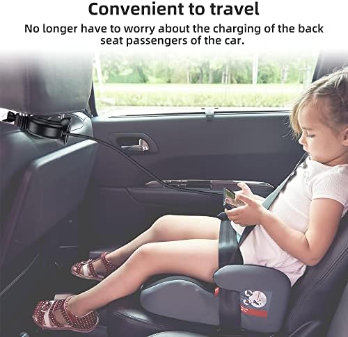 Transform Your Travel Experience with the OHLPRO 3-in-1 Retractable Backseat Charger – Fast Charging Dock for All Smartphones Including i Phone & Samsung | Ultimate Solution for Ride-Share Drivers and Passengers | Organized, Hassle-Free Charging for Uber, Lyft, and Daily Commutes | Enhance Comfort and Connectivity on the Go