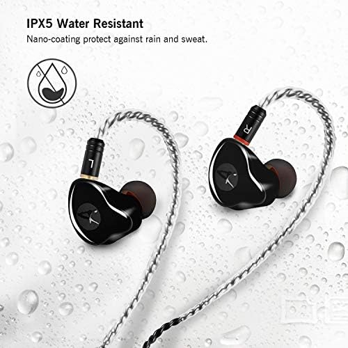 Premium Hi-Fi Dual Driver In-Ear Monitor Earbuds with Detachable Cable – Noise-Canceling Headset for Musicians, Singers & Audiophiles | Elegant Wood Grain Design for Superior Sound Isolation and Versatile Compatibility