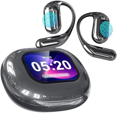 Revolutionary AI Translation Earbuds – Effortless Two-Way Communication with Touch Screen Display, Supporting 144 Languages – Wireless Noise-Canceling Earphones for Travelers and Professionals – Compact Design with Extended Battery Life for Ultimate Portability and Connection
