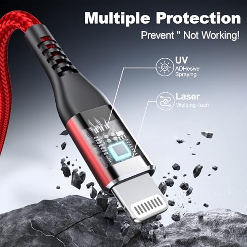 Premium 10 FT USB C to USB C Charger Cable – Dual Pack 100 W Fast Charging, Nylon Braided Design for i Phone 16 Series, Mac Book, and Samsung Galaxy S24 – Stylish Pink Color for Enhanced Durability and Flexibility