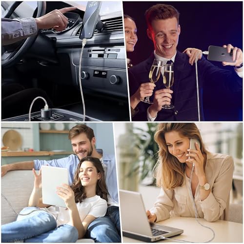 Black Diamond MFi Certified Fast Charging Cable for i Phone – 4 FT USB-A to Lightning Cord with Sparkling Rhinestone Design, Compatible with i Phone 14, 13, 12, 11 Pro Max, XR, XS, X, 8, and 7 – Durable and Stylish Charging Solution for Rapid Power Delivery