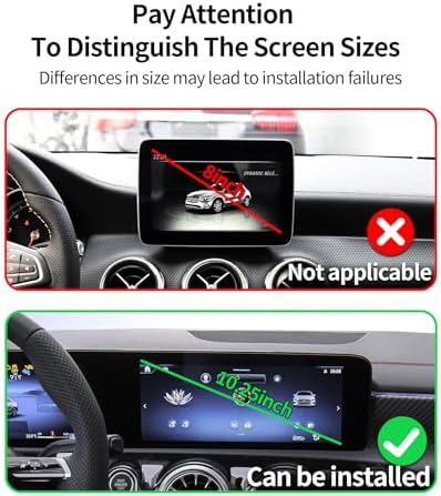 Wireless Charging car Phone Holder for Mercedes Benz CLA-Class 2020-2025/GLB-Class 2020-2025 GLA-Class 2021-2025/A-Class 2019-2022/EQB 2022-2025 Accessories 10.25 inch Screen Fixed Clip – Enhanced Compatibility and Speed