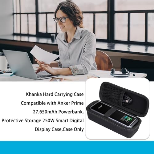 Ultimate Khanka Protective Case for Anker Prime Power Banks – Sleek Golden Waterproof Hard Shell for 12000 m Ah & 20000 m Ah Models, Travel-Ready Accessory with Superior Compatibility and Enhanced Durability