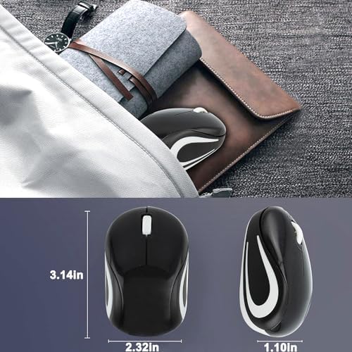 Charming Wireless Mini Mouse – Adorable Portable USB Optical Mouse for Laptops and Kids – Compact 1000 DPI Cordless Design in Fun Purple – Ideal Travel Companion and Perfect Gift for Young Tech Enthusiasts