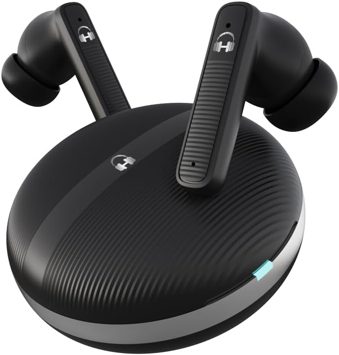 Revolutionize Your Audio Experience with HARMONY TWENTY-TWO HTT-17 Wireless Earbuds – Cutting-Edge Bluetooth 5.4 for Instant Connectivity, Superior Noise Cancellation via 4-Mic Technology, IPX5 Waterproof Rating Ideal for Active Lifestyles, Rapid 10-Minute Charge Delivers 100 Minutes of Playtime, Long-Lasting 6 H + 35 H Battery Life, and Immersive 13 mm Deep Bass – Perfect for Music Lovers on the Move!