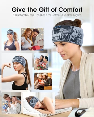 MUSICOZY Bluetooth 5.4 Sleep Headband Headphones – Ultimate Wireless Comfort for Sleep, Workouts, and Travel – The Perfect Gift for Active Lifestyles with Rapid Pairing and Sweatproof Design