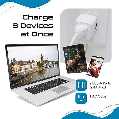 Compact Dual USB Travel Adapter for Effortless Charging in Australia, New Zealand, and China – Essential Type I Plug for Phones, Tablets, and Cameras – Quick Charge Capability with Universal Compatibility for Hassle-Free Global Adventures