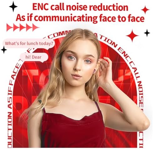 Advanced Green Bluetooth 5.3 In-Ear Earbuds with Noise Cancelling Mic – Ultimate Comfort & Clarity for Workouts and Calls, Stylish Transparent Cover, Long Battery Life, Ergonomic Fit for Enhanced Performance