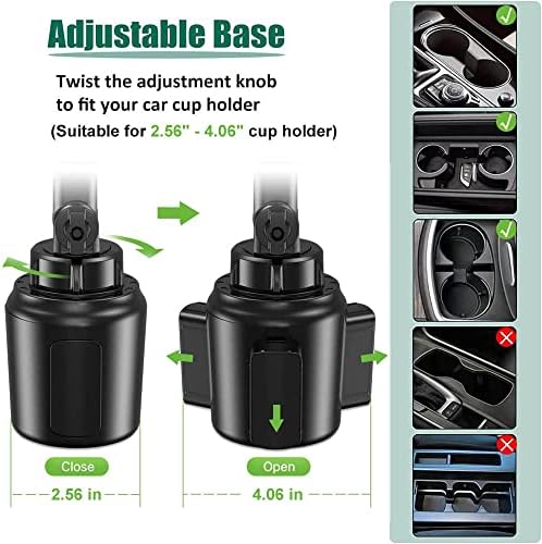Mag Safe-Compatible Magnetic Car Cup Holder Phone Mount – Secure Dual-Mounting Solution for i Phone 15/14/13 Pro Max Mini & More – 20 Powerful N52 Magnets for Ultimate Stability – 2-Pack Versatile Design for Cup Holders & Air Vents – Hands-Free Navigation & Easy Access While Driving