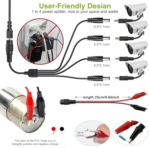 Versatile 72 W Adjustable AC/DC Power Adapter with 14 Interchangeable Tips – Universal Charger for 3 V-24 V Devices, Fast Charging Solution for Laptops, Routers, and Cameras, Compact and Durable Power Supply for Home and Office Use