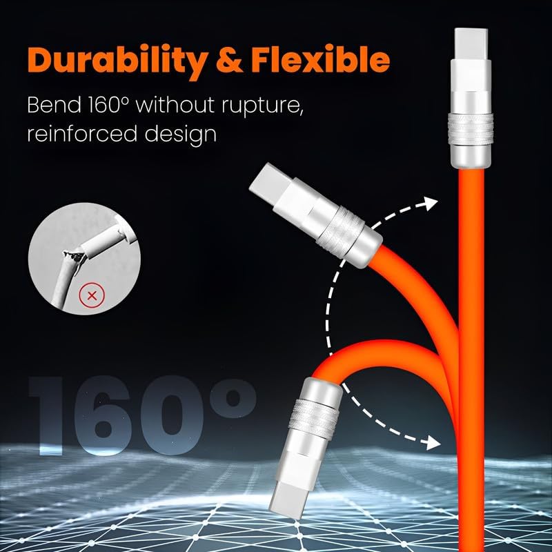 Elevate Your Charging Game with the Chubby 2.0 240 W USB-C Cable – Ultra-Durable Silicone Design for i Phone 15/16 & Samsung Galaxy, 3.3 FT Length for Ultimate Flexibility, Rapid Power Delivery for All Your Devices on the Go