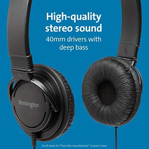 Kensington Hi-Fi USB-C Over-Ear Headphones – Immerse Yourself in Premium Sound with Built-in Mic for Clear Calls, Exceptional Comfort, and Superior Noise Isolation Perfect for E-Learning and Professional Use