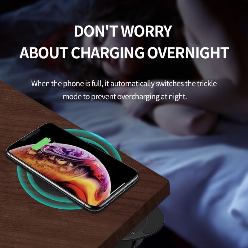 Revolutionize Your Charging Experience with the Hopopower Invisible Wireless Charger – Under Desk & Counter Station for i Phone 15/15 Plus/15 Pro Max/14 Pro/14 Pro Max/13, Featuring Quick Charge 3.0 Adapter for Ultra-Fast Power Delivery and Clutter-Free Design, Effortlessly Blending Style and Functionality in Any Workspace