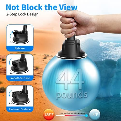 Ultimate APPS2 Magnetic Car Phone Holder Mount – Six Strong Magnets for Secure Grip, Versatile Suction Cup for Windshield & Dashboard, Universal Fit for Smartphones & Mini Tablets, 360-Degree Swivel Design for Hands-Free Convenience, Durable & Easy to Install for Enhanced Driving Safety
