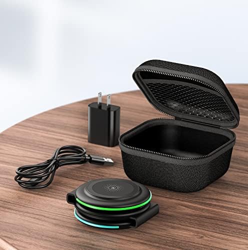 GUSGU 3-in-1 Wireless Charging Station – Mag Safe Compatible Fast Charger for i Phone 14/13/13 Pro Max, Apple Watch & Air Pods – Ultimate Travel Dock with Storage Bag & Adapter Included – Streamlined Design for Efficient, Tangle-Free Charging