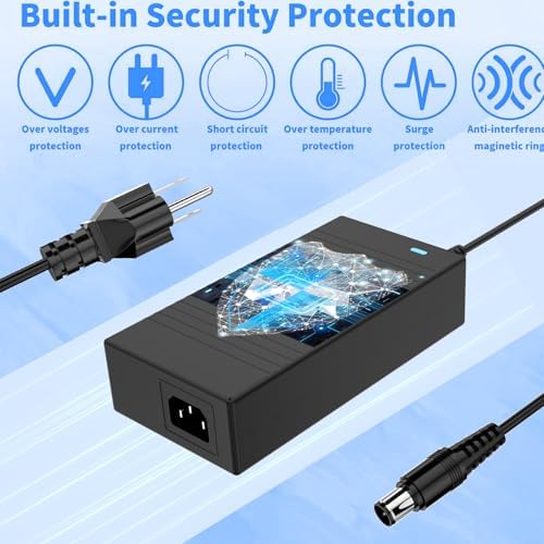 Delippo 170 W 20 V 8.5 A Lenovo Think Pad AC Adapter Charger for W520, W530, T520 – Reliable Power Supply with 10.2 ft Mains Lead, Enhanced Safety Features & Universal Voltage Compatibility – Perfect Replacement for Your Lenovo Laptop Charger