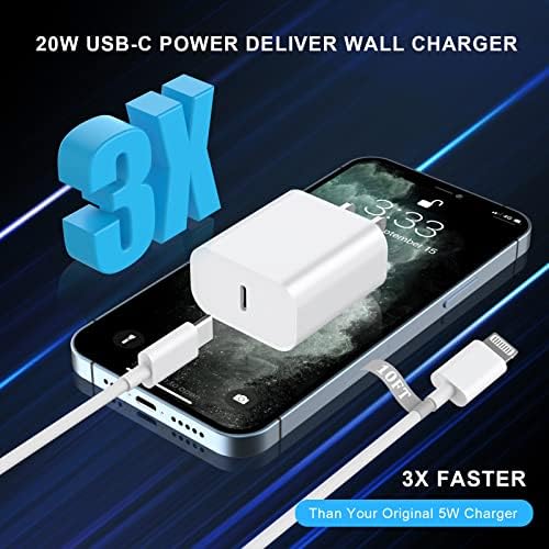 Power Up Your i Phone 16/15: 10 FT Fast Charging Cable Duo with 20 W USB-C Wall Chargers – Ultimate Connectivity for Your i Phone 16 Plus, Pro, Max, and 15 Series – Extended Reach and Rapid Charge Efficiency for On-the-Go Power Solutions
