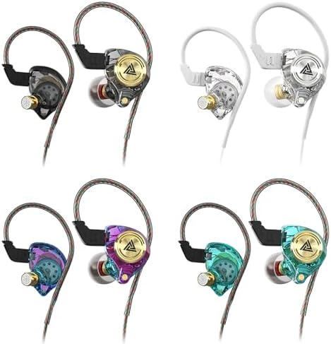 Premium Dual Pack Wired Gaming Earbuds – High-Fidelity In-Ear Monitors with 10 mm Dynamic Drivers for Rich Deep Bass, Advanced Noise-Canceling Technology, Ideal for Gaming & Remote Conferencing, Stylish Black & Purple Design, Versatile Compatibility Across Devices