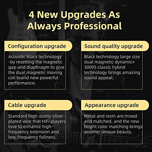 Elevate Your Listening Experience with erjigo KZ ZSN Pro Dynamic Hybrid Dual Driver In-Ear Earphones – Stylish Purple Design, Detachable Tangle-Free Cable, and Exceptional High-Resolution Audio for Musicians and Audiophiles