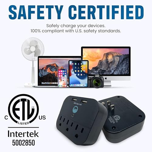 Ultimate Cruise Power Strip with 3.3 ft Extension Cord & Fast Charging USB Ports – Non-Surge Design for Seamless Connectivity on Carnival, Princess & Major Cruise Lines (2025/2026) – Essential Travel Accessory for All Devices
