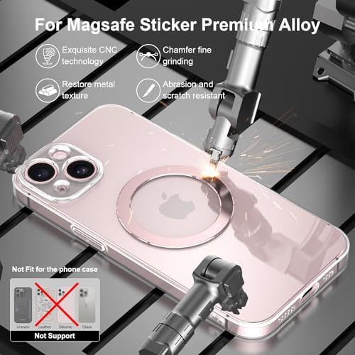 Mag Safe Magnetic Ring Stickers – Dual Pack for Superior Wireless Charging and Secure Mounting – Sleek Blue Titanium Design – Universal Compatibility for All Mag Safe Devices – Effortless Grip and Enhanced Mobile Efficiency – Elevate Your Smartphone Experience Now!