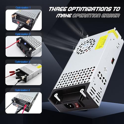 High-Performance 12 V 50 A AC to DC Power Supply – 600 W Universal Switching Converter for LED Strip Lights, CCTV Systems & RV Applications – Enhanced Safety Features & 110 V/220 V Compatibility for Reliable Power Delivery