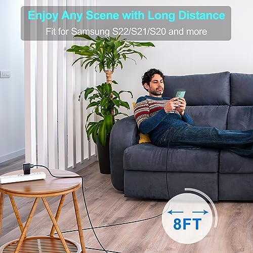 Ultra-Fast Charging 12 FT USB C Cable for Samsung Galaxy – Dual Pack Type C Charger Cord for S10/S9/S8/S23/S21 Ultra/Note Series – Enhanced Durability and Flexibility for Efficient Power Delivery