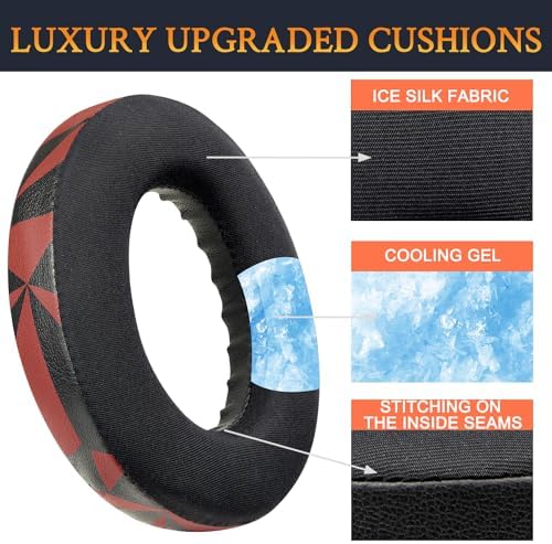 Transform Your Bose 700 Wireless Headphones with SOULWIT Cooling Gel Earpads – Ultra-Soft Ice Silk Fabric for Breathable Comfort, High-Density Noise-Cancelling Foam for Superior Sound Isolation, Easy Installation & Elegant White Design – Elevate Your Audio Experience Today!