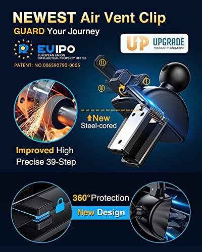 VANMASS Pro Universal Car Phone Mount with 2025 Super Suction Cup – Ultimate Cell Phone Holder for Safe Driving, Compatible with i Phone 16 Pro Max, 15, 14, 13 & Samsung Android Devices – Easy Installation, 360-Degree Rotation, and Enhanced Stability for Windshield, Dashboard, and Vent Use