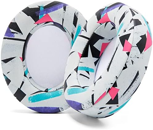 Upgrade Your Audio Experience with WC Wicked Cushions Replacement Ear Pads for Beats Studio 2 & 3 – Retro 90’s White | Luxurious PU Leather & Enhanced Foam for Optimal Sound Isolation | Perfectly Fits B0501 & B0500 Models | Not Compatible with Beats Solo | Enhanced Adhesive for Maximum Durability and Longevity