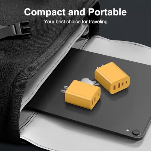 High-Speed USB C Charger Block 3-Pack – 40 W 4-Port Power Adapter for Quick Charge & Power Delivery, Compatible with i Phone 16/15/14/13/12/11/Pro Max & Tablets, Compact Wall Plug for Efficient Multi-Device Charging – Optimal Safety Features & Sleek Design