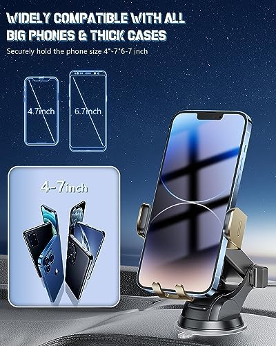 Smart Wireless Car Charger & Auto-Clamping Phone Holder – Fast Charging 3-in-1 Mount for i Phone 11-16 & Samsung Galaxy S23-S9+ – Enhanced Compatibility, Hands-Free Navigation, and Adjustable Viewing Angles for Optimal Convenience