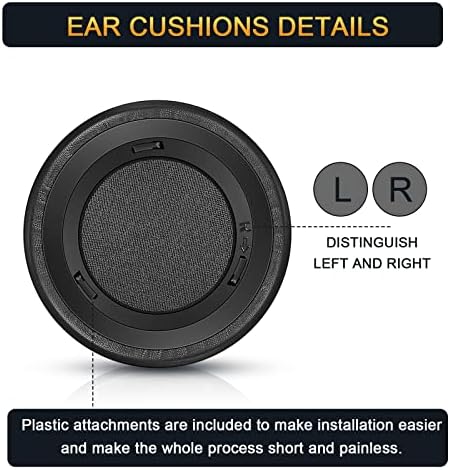 Enhanced Comfort Upgrade Ear Pads for Corsair Virtuoso RGB Wireless SE & XT Gaming Headsets – Premium Leather & Velour, Softer Memory Foam, Increased Thickness for Superior Sound Isolation and Long-Lasting Durability, Ideal Replacement Cushions for Extended Gaming Sessions