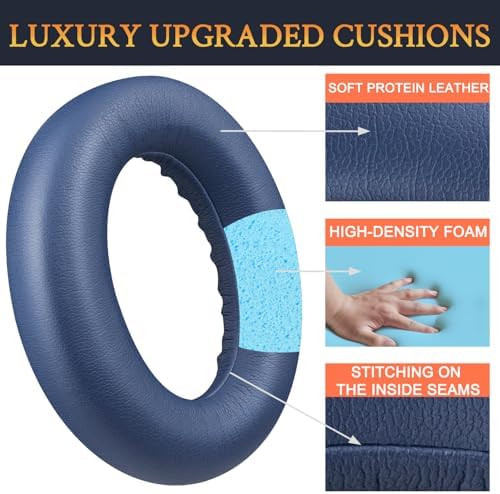 Transform Your Listening Experience with SOULWIT Replacement Earpads for Bose Quiet Comfort Wireless Headphones – Luxurious Ultra-Soft Protein Leather Cushions with Advanced High-Density Noise Cancelling Foam in Elegant Sandstone – Maximum Comfort, Superior Sound Isolation, and Effortless Installation for Extended Headphone Lifespan