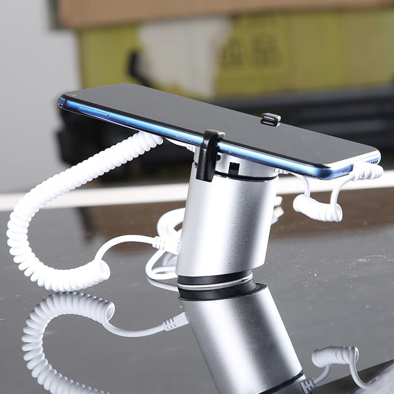 Mobile Phone Anti-Theft Stand Smart Phone Burglar Alarm Display Alarm(Silver with lingtning Interface) – Enhanced Compatibility and Speed